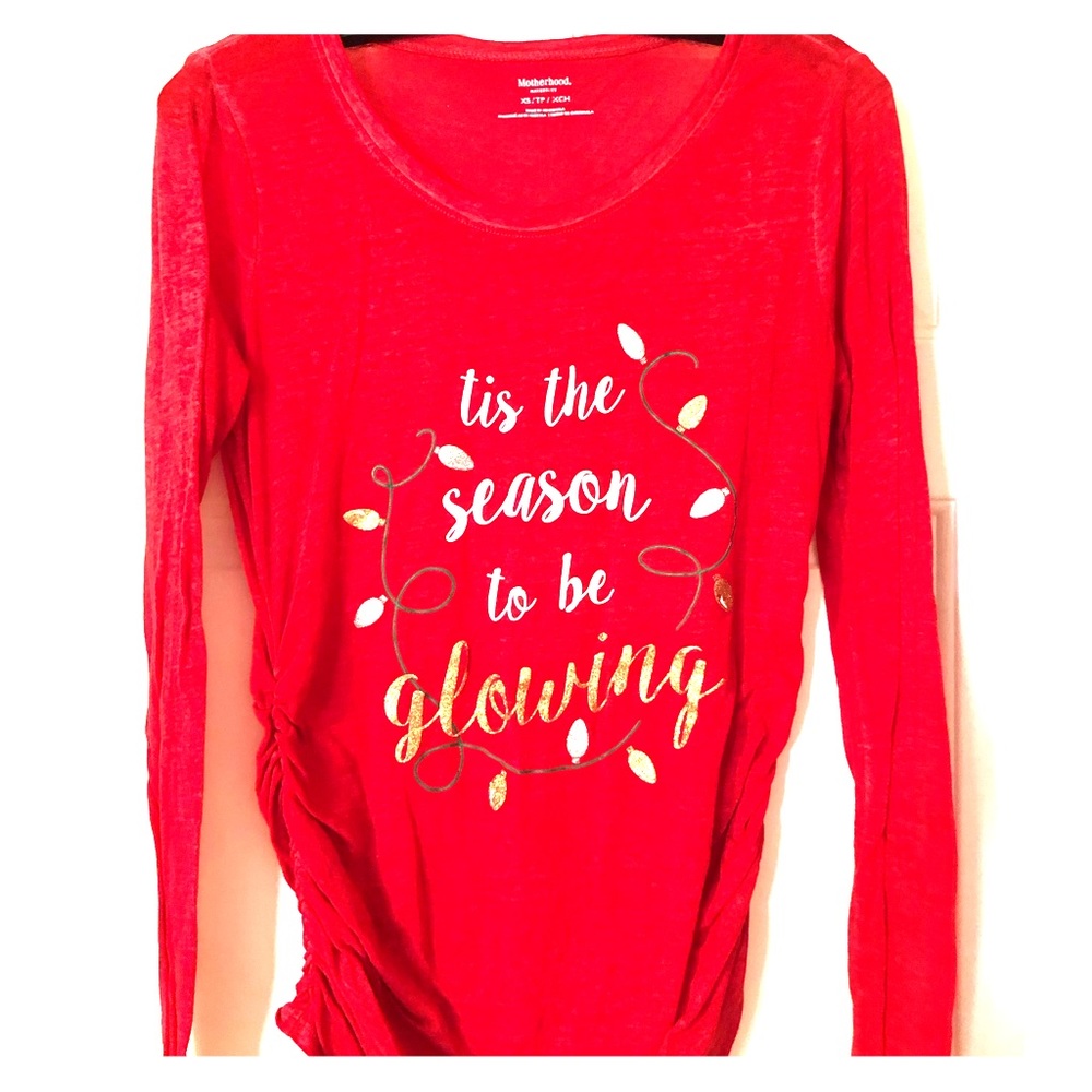 Holiday maternity shirt